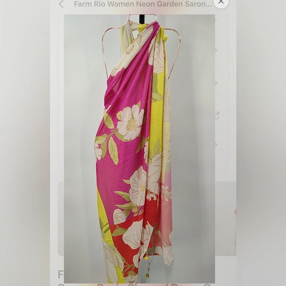 Farm Rio Neon Garden Sarong